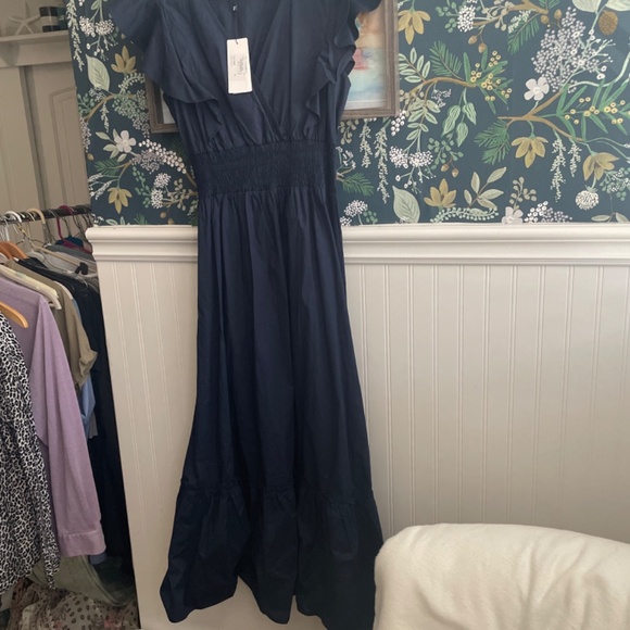 Blue Ruffle Dress - Picture 2 of 3